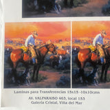 LAMINAS PARA TRANSFERENCIA (20x25) ANIMAL CABALLO