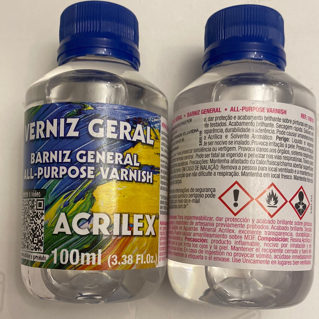 BARNIZ GENERAL ACRILEX 100 ml