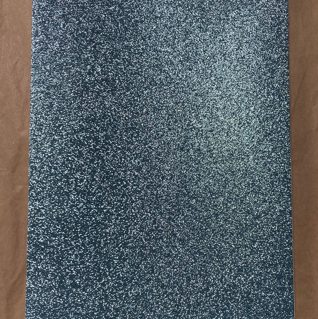 GOMA EVA GLITTER AUTO ADHESIVA 20x30cm TURQUESA