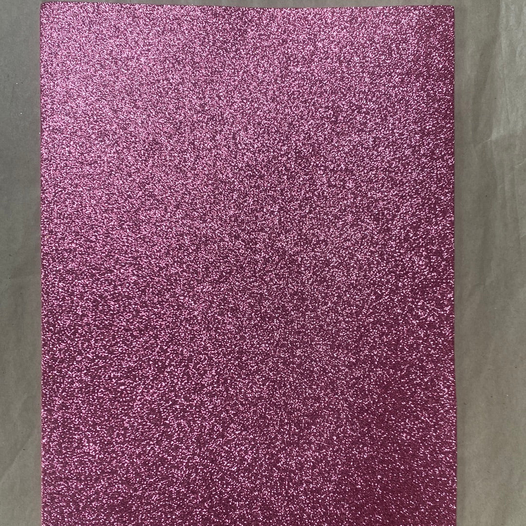 GOMA EVA GLITTER TAMAÑO 20x30cm ROSADO