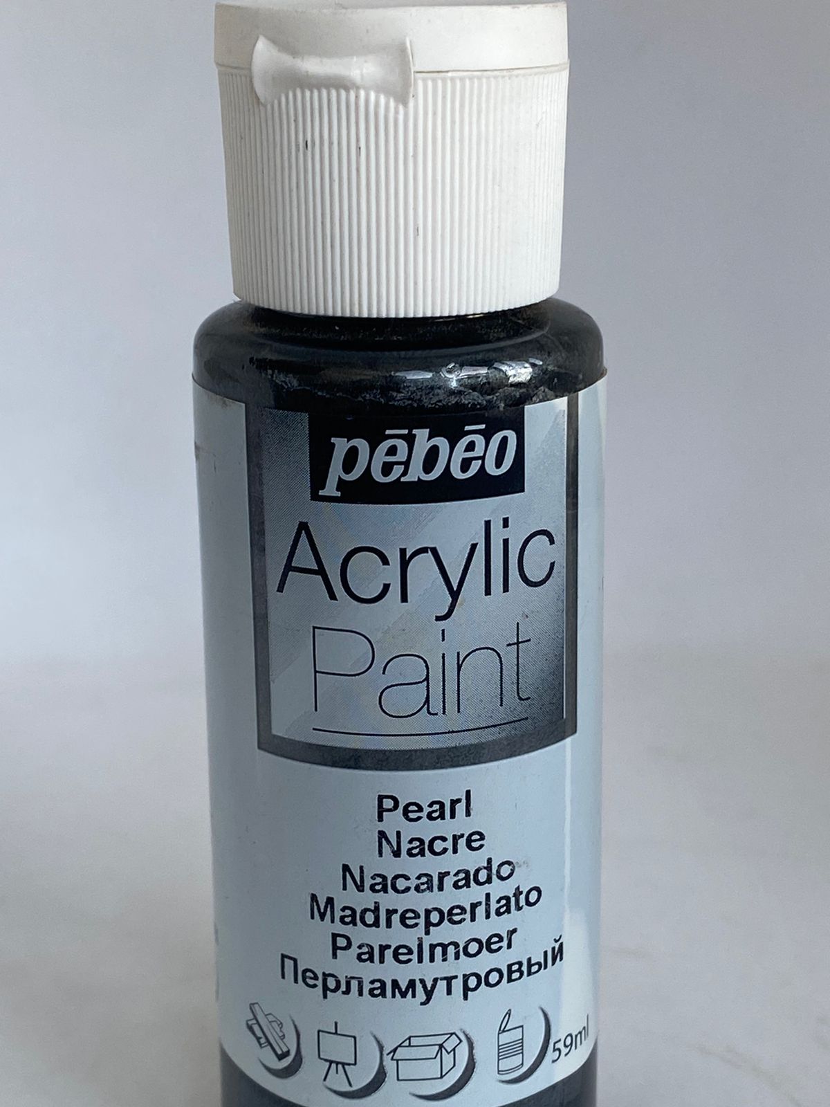 PINTURA ACRÍLICA 59ml 75_gris metalico