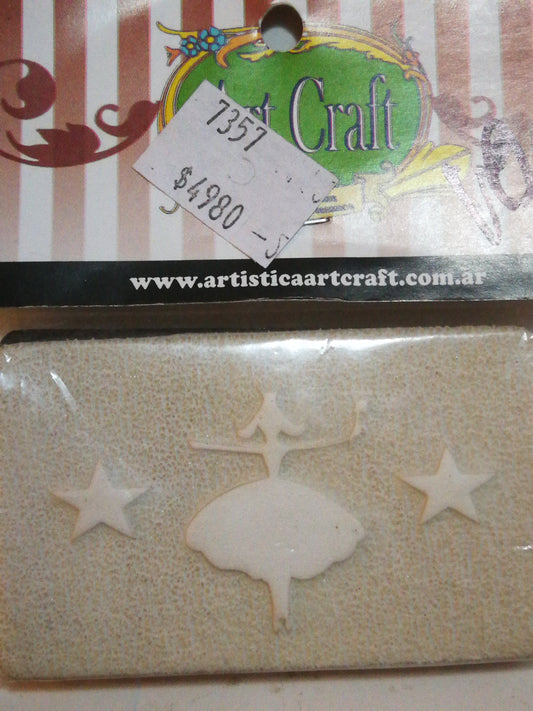 TIMBRES SELLOS DE GOMA ART CRAFT 7X4