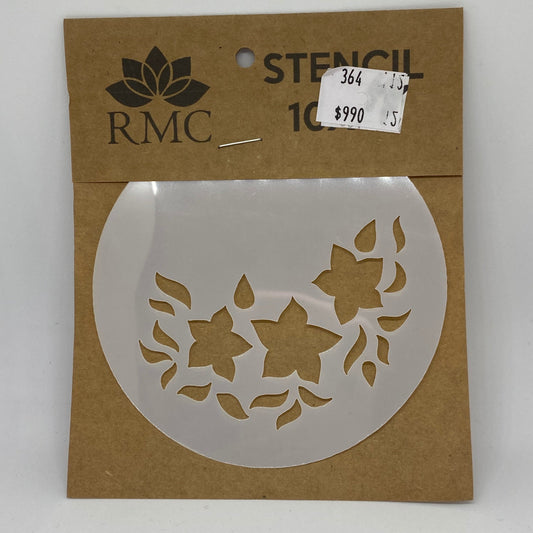 STENCIL REDONDO ESTRELLA FLOR