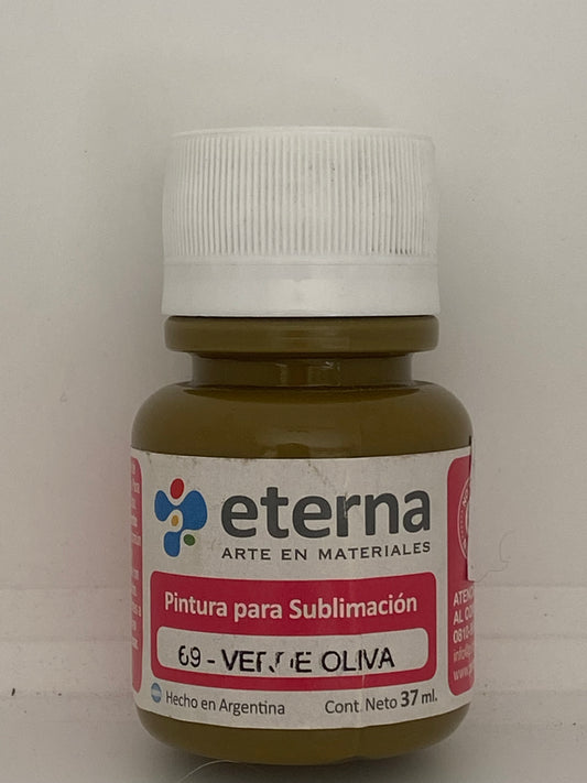 PINTURA PARA SUBLIMACION ETERNA 37 ML VERDE OLIVA