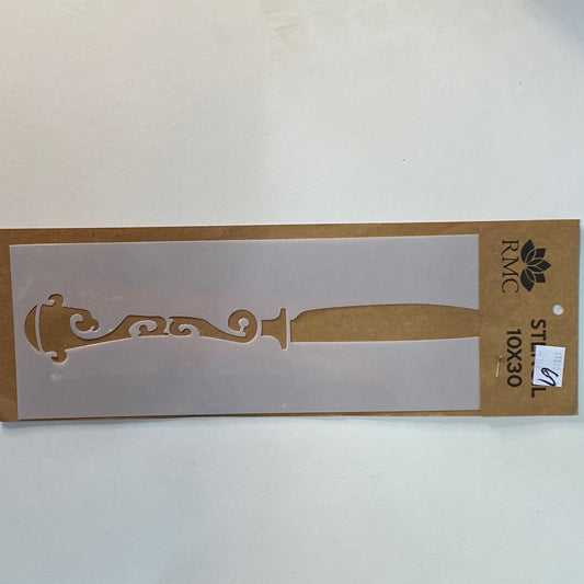 STENCIL 10X30 CUCHILLO