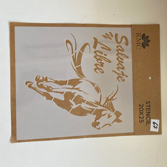 STENCIL 20X25 CABALLO