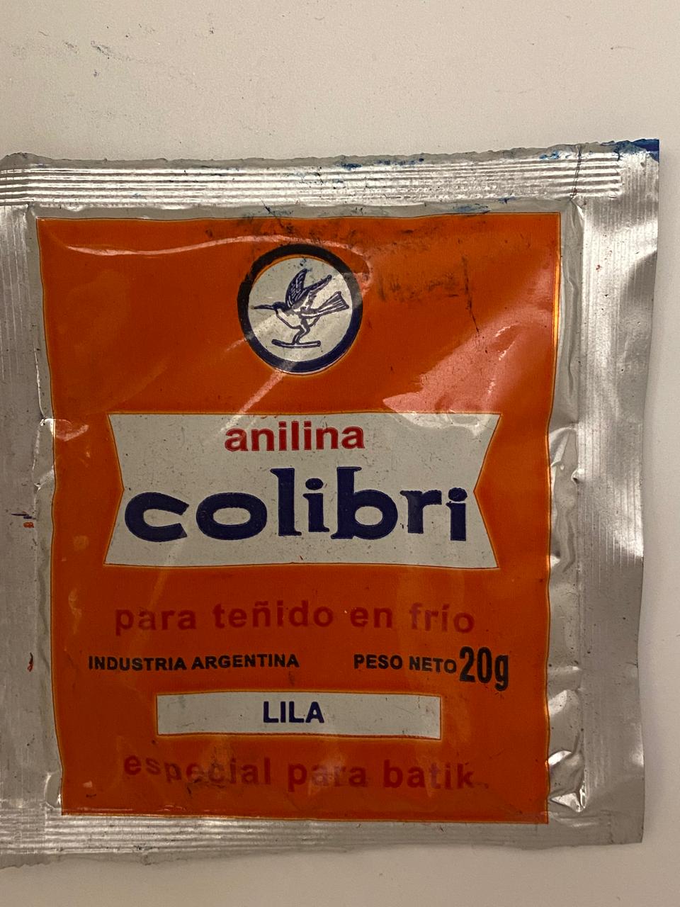 ANILINA TEÑIDO ROPA FRIO O CALOR LILA