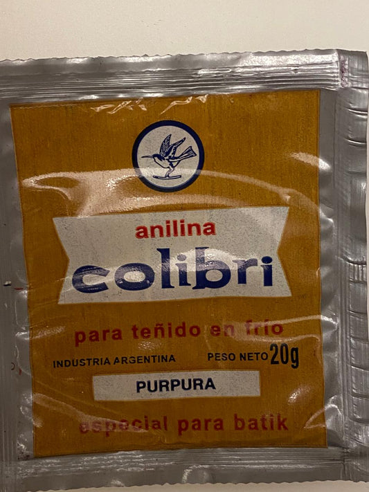 ANILINA TEÑIDO ROPA FRIO O CALOR PURPURA