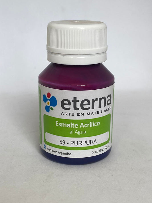 ESMALTE ACRÍLICO ETERNA 50ML / PURPURA