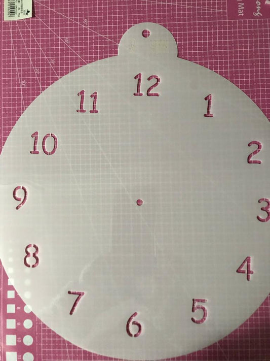 STENCIL 30 Centímetros  RELOJ ARGENTINO ARABIGO