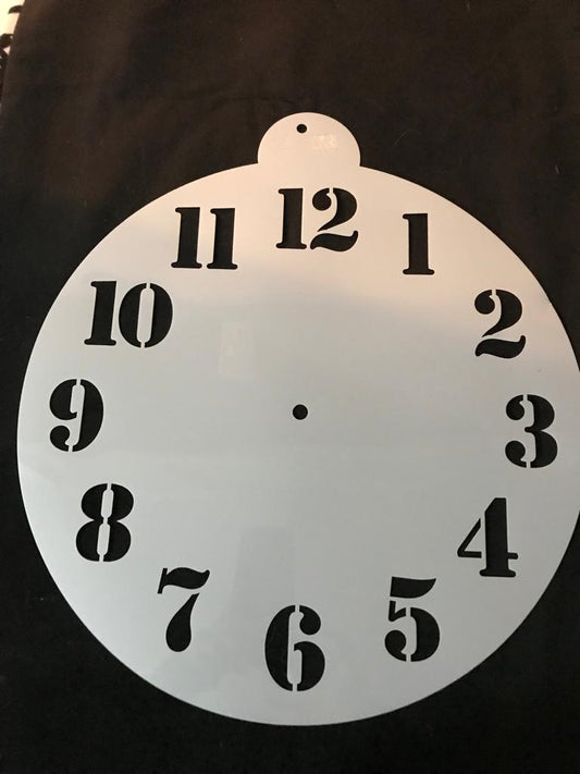 STENCIL 40 Centímetros  RELOJ ARGENTINO ARABIGO