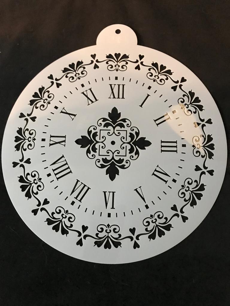 STENCIL 30 Centímetros  RELOJ ARGENTINO ROMANO