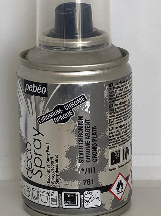 PINTURA ACRILICA DECOSPRAY PLATA CROMO 100 ML