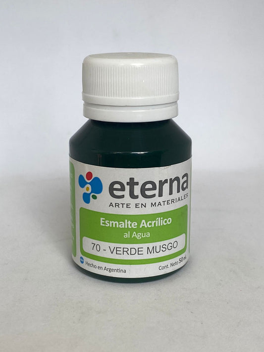 ESMALTE ACRÍLICO ETERNA 50ML / VERDE MUSGO