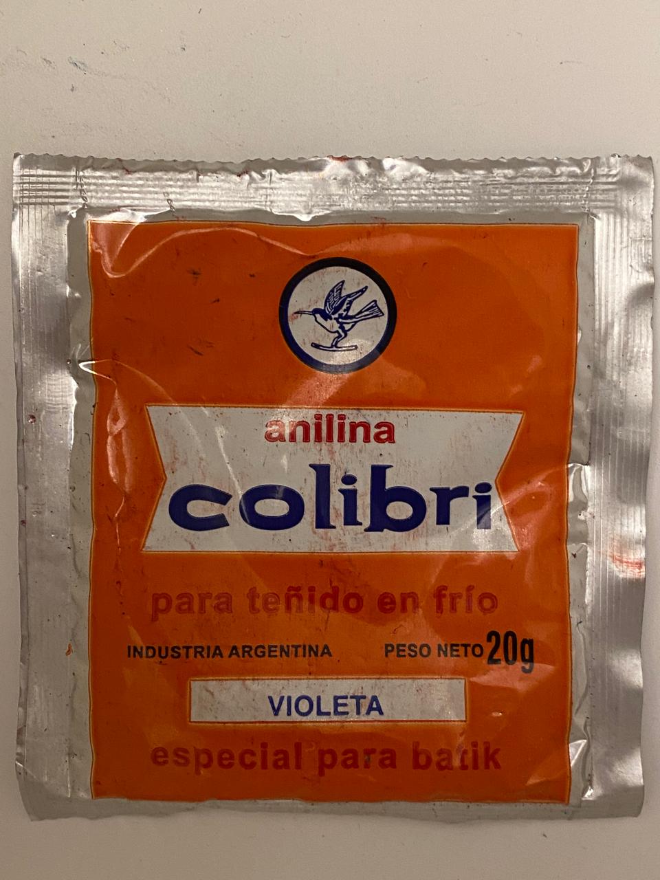 ANILINA TEÑIDO ROPA FRIO O CALOR VIOLETA