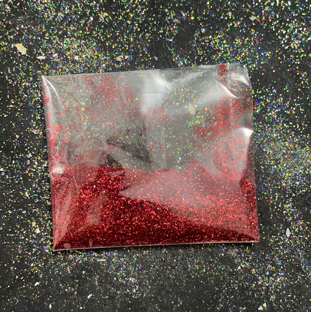 GLITTER O GIVRÉ ROJO BOLSITA 5 GRAMOS