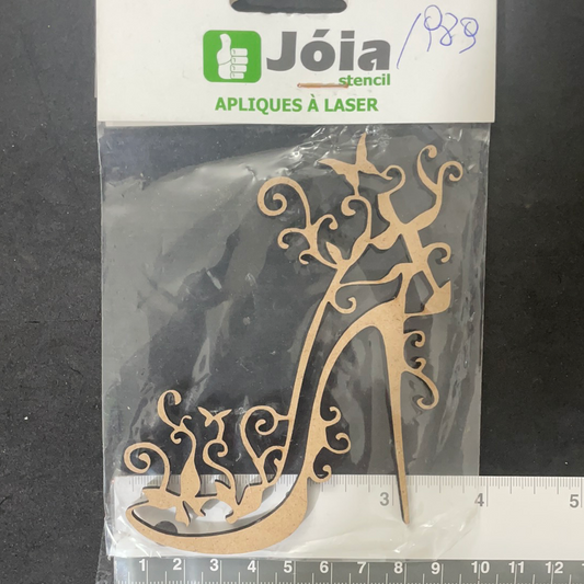 APLICACIONES JOIA LASER DE MADERA ZAPATO