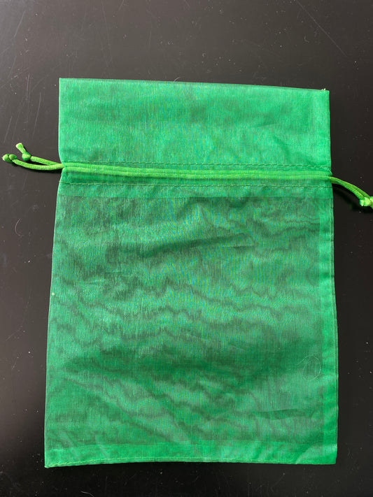 BOLSA DE ORGANZA 15x20 CM VERDE