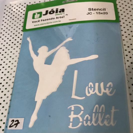 STENCIL  15 x 20  BALLET JOIA BRASIL