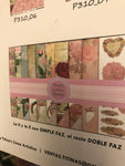 Lámina Doble Faz  Titina colección Rosas y más Rosas Nro 8 310-8 32x47 cm Scrapbooking-Rosas y más rosas 8