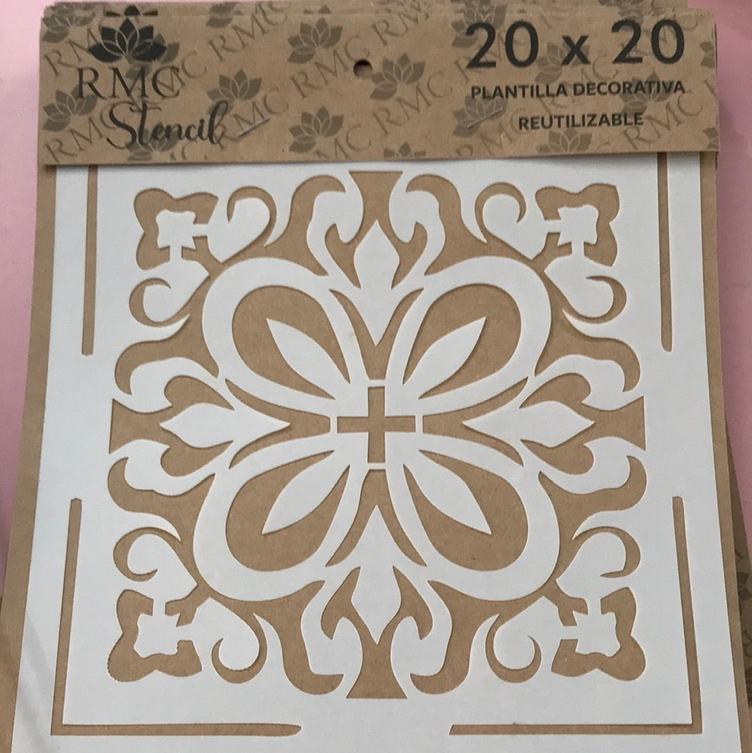 STENCIL 20X20 AZULEJOS 6