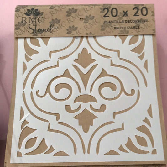 STENCIL 20X20 AZULEJOS 1