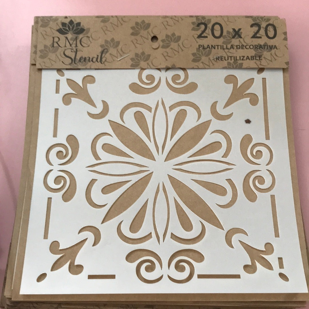 STENCIL 20X20 AZULEJOS 7