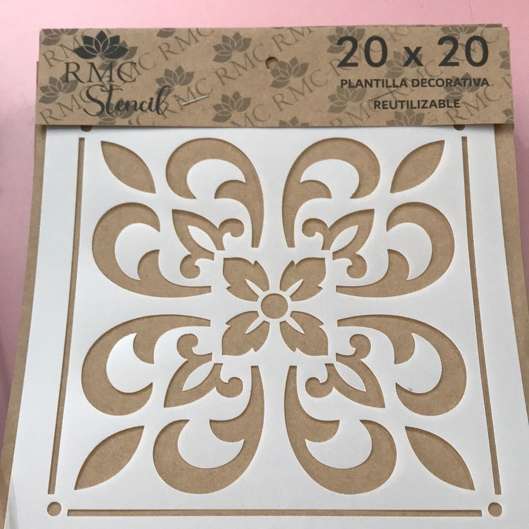 STENCIL 20X20 AZULEJOS 3