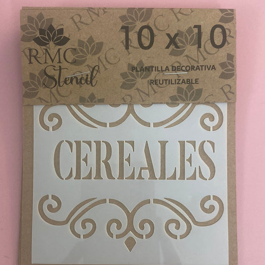 STENCIL CUADRADO 10X10 RMC CEREALES