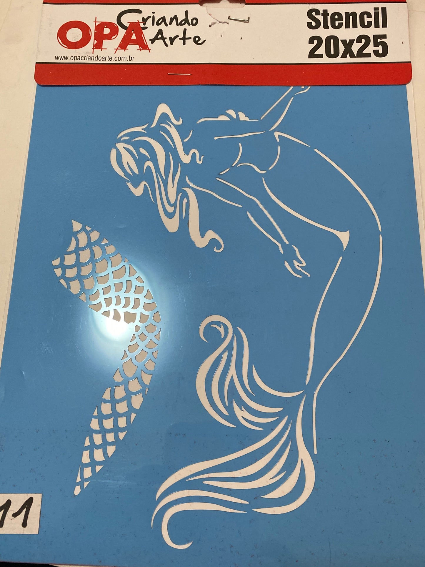 STENCIL 20X25 OPA MAR SIRENA 2586