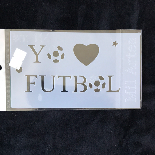 STENCIL 10 x 15  FUTBOL MILARTES