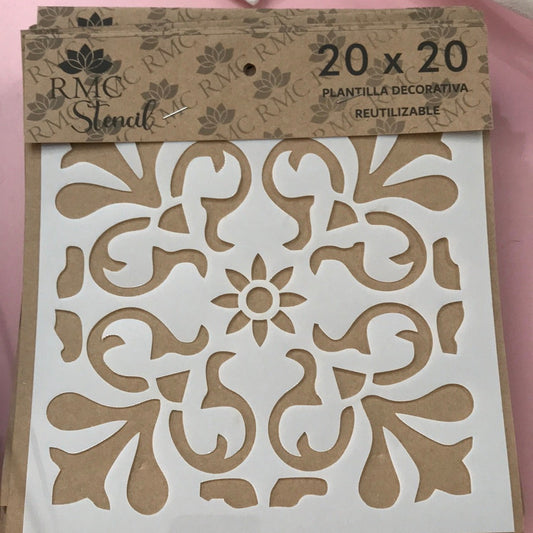 STENCIL 20X20 AZULEJOS 4