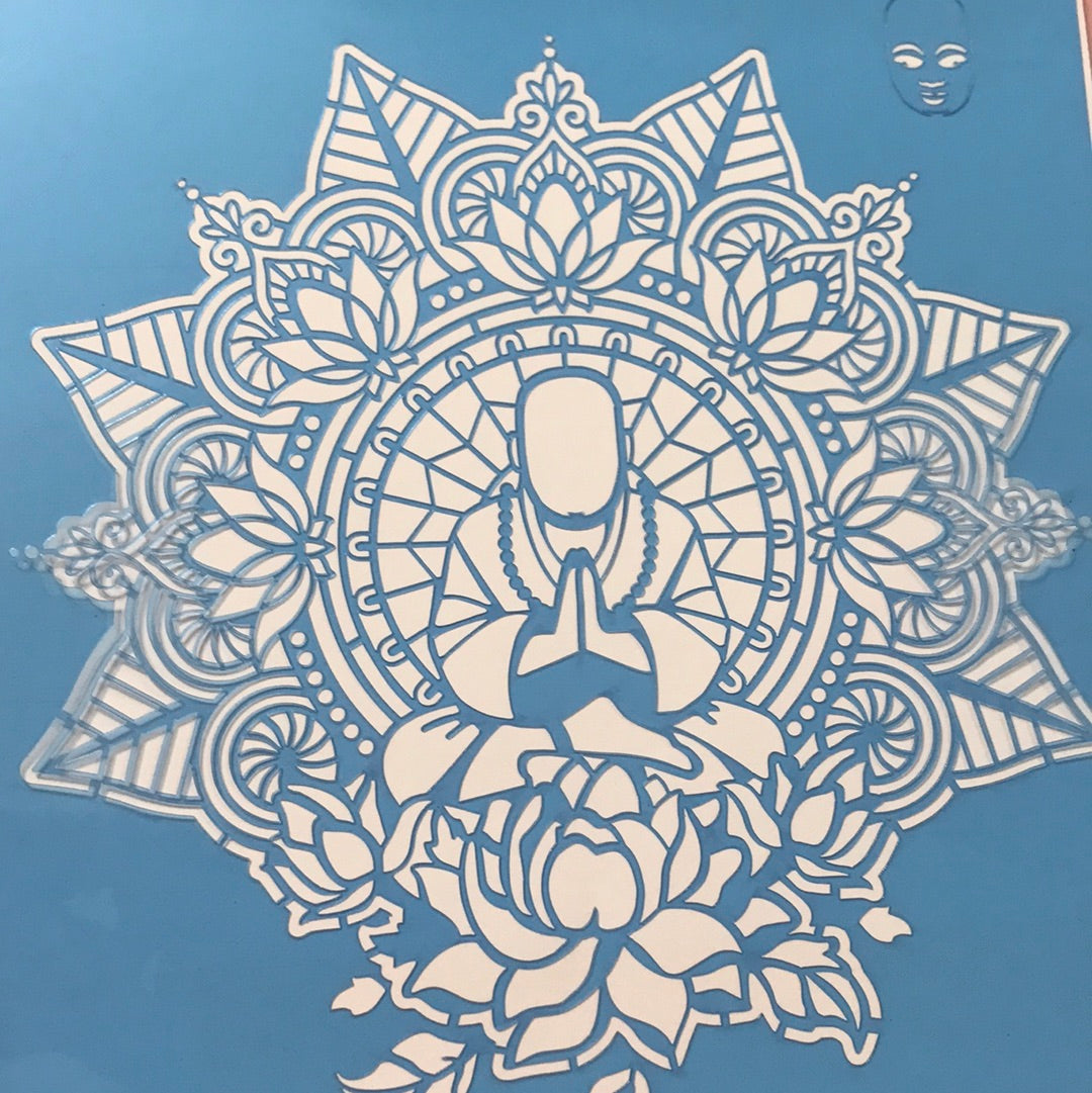 STENCIL 20X25 OPA BUDAS MANDALA