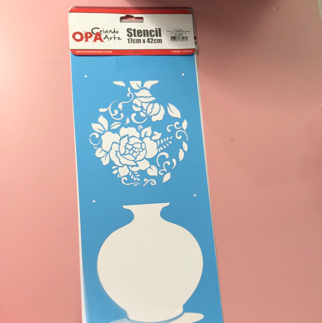 STENCIL  JARRON OPA 17 x 42 VARIOS