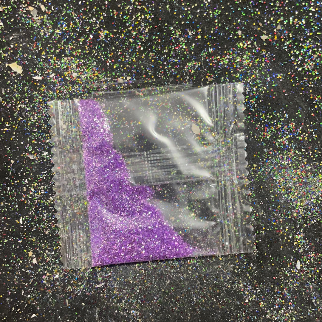 GLITTER O GIVRÉ VIOLETA BOLSITA 5 GRAMAS