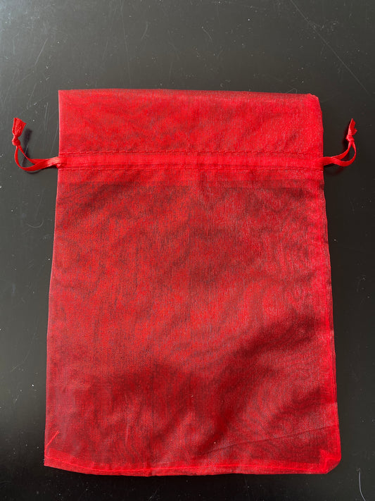 BOLSA DE ORGANZA 15x20 CM ROJO