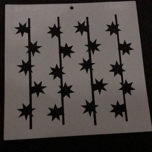 STENCIL 30 X30 ESTRELLAS EN LINEA MILARTES