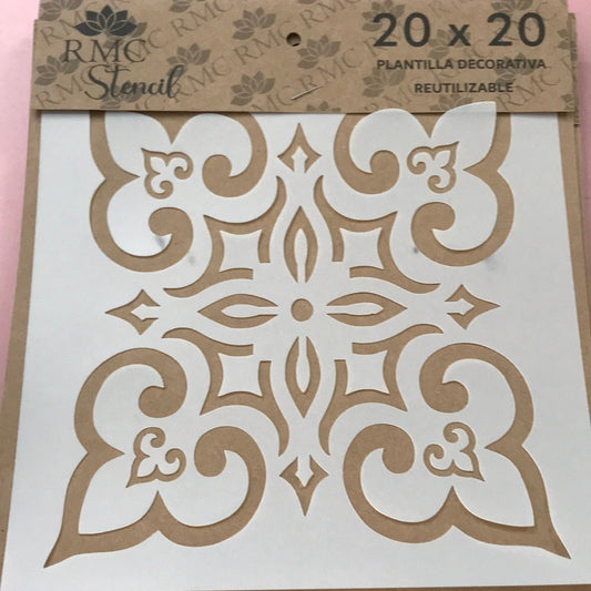 STENCIL 20X20 AZULEJOS 9