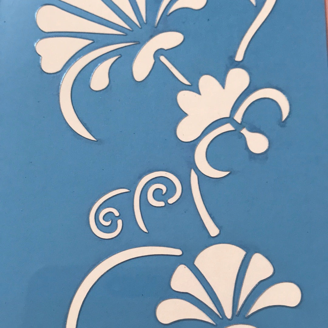 STENCIL 10X30  Flores OPA 1078