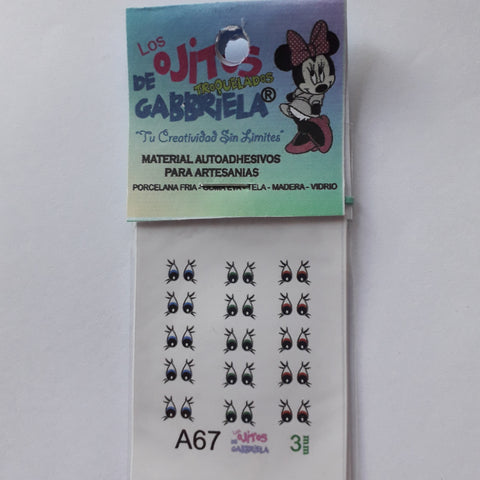 Ojitos adhesivos Gaby pequeños A67