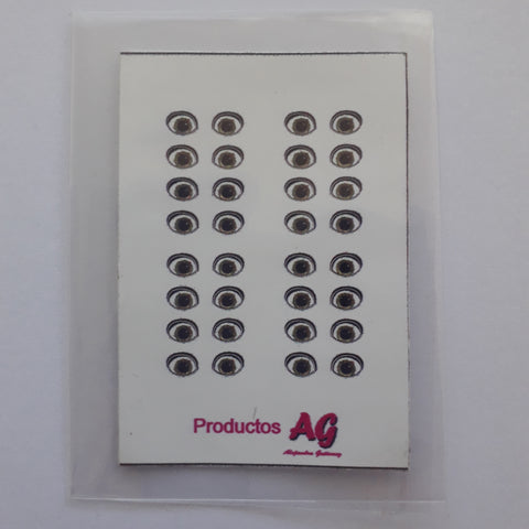 Ojitos adhesivos AG 1 pequeños 3mm