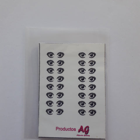 Ojitos adhesivos AG 2 pequeños 3mm