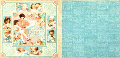 Lamina Graphic 45 Doble 30x30cm Scrapbooking USA - Precious Memories 1