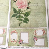 Lámina Doble Faz  Titina colección Rosas y más Rosas Nro 4 310-4 32x47 cm Scrapbooking-Rosas y más rosas 4