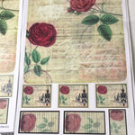 Lámina Doble Faz  Titina colección Rosas y más Rosas Nro 6 310-6 32x47 cm Scrapbooking-Rosas y más rosas 6